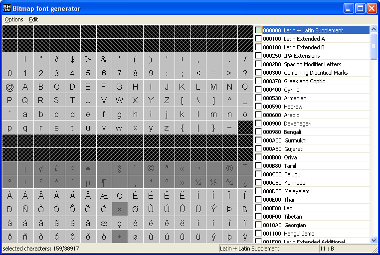 Bitmap Font Generator